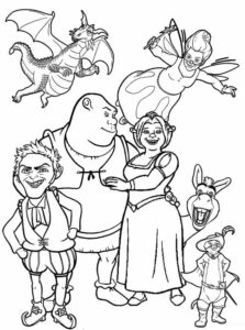 Shrek-e-Amigos-para-colorir